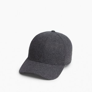 Miles Wool-Blend Baseball Cap Gray Wool