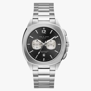 Bleeker Chronograph Bracelet Watch, 42mm Silver