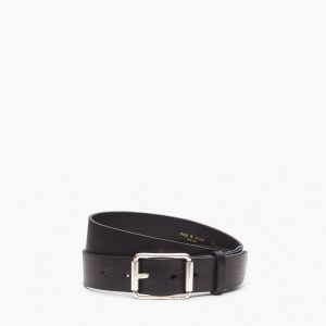 Evan Leather Belt Black